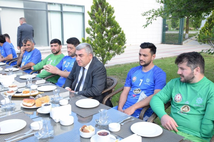 Azərbaycan və Türkiyə milli amputant futbol komandalarının üzvləri ilə görüş keçirilib