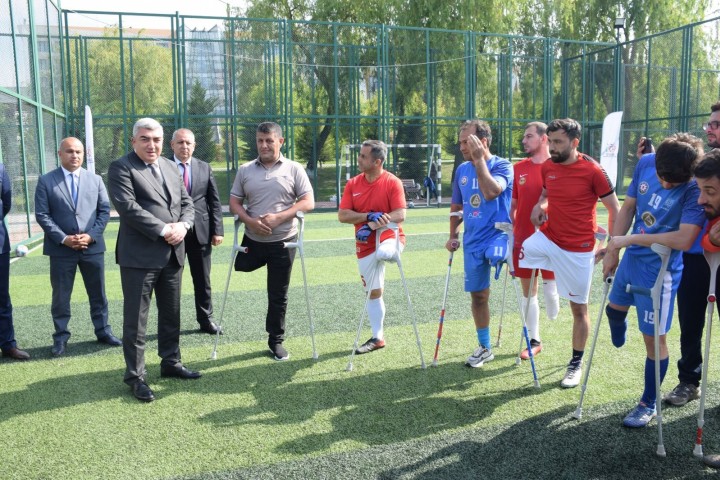 Azərbaycan və Türkiyə milli amputant futbol komandalarının üzvləri ilə görüş keçirilib