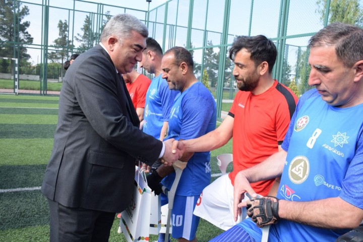 Azərbaycan və Türkiyə milli amputant futbol komandalarının üzvləri ilə görüş keçirilib