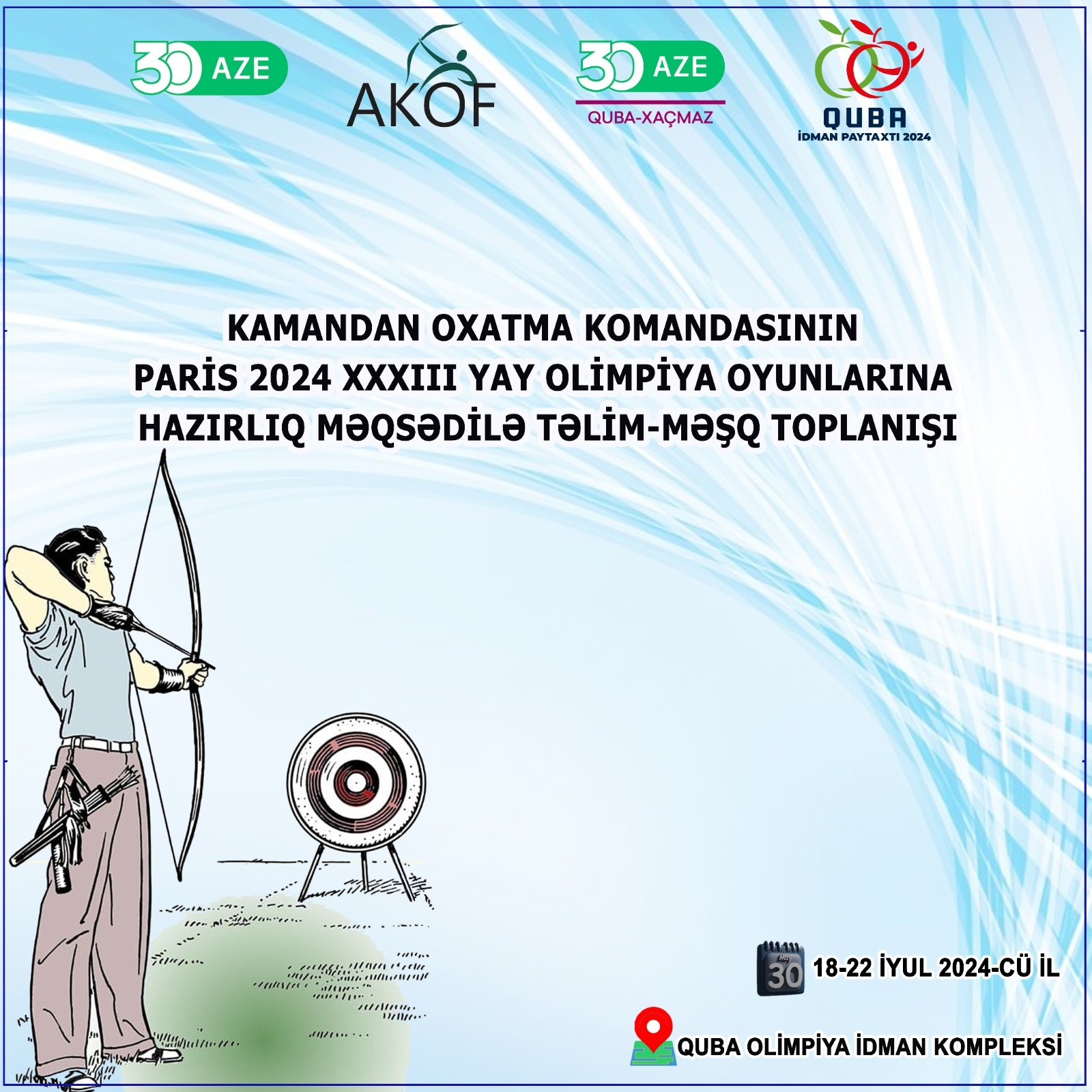 Kamandan oxatma komandasının təlim-məşqləri keçiriləcək