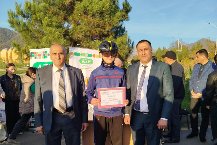 Qəbələdə yeniyetmə və gənclər arasında veloyürüş keçirilib