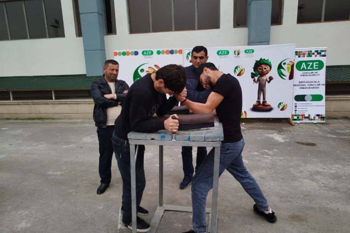 Yeniyetmə və gənclər arasında qol güləşi üzrə rayon turniri keçirilib