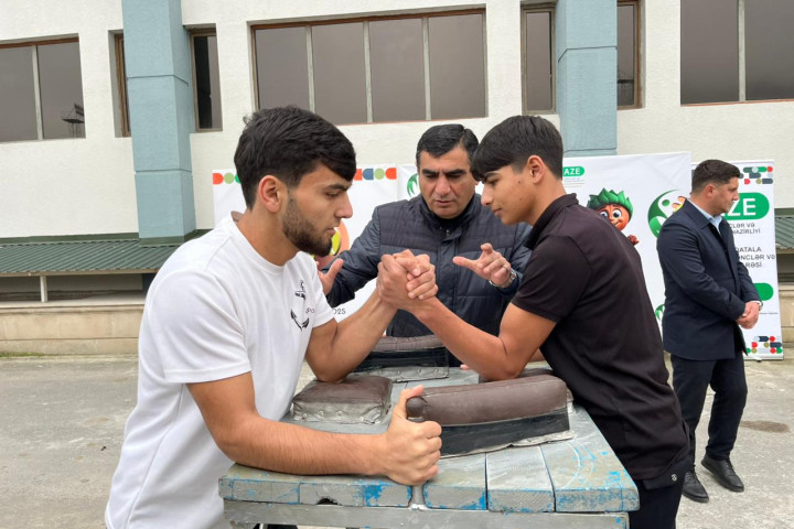 Yeniyetmə və gənclər arasında qol güləşi üzrə rayon turniri keçirilib