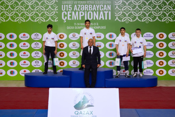 Sərbəst və yunan-Roma güləşi üzrə U15 Azərbaycan birinciliyinə yekun vurulub
