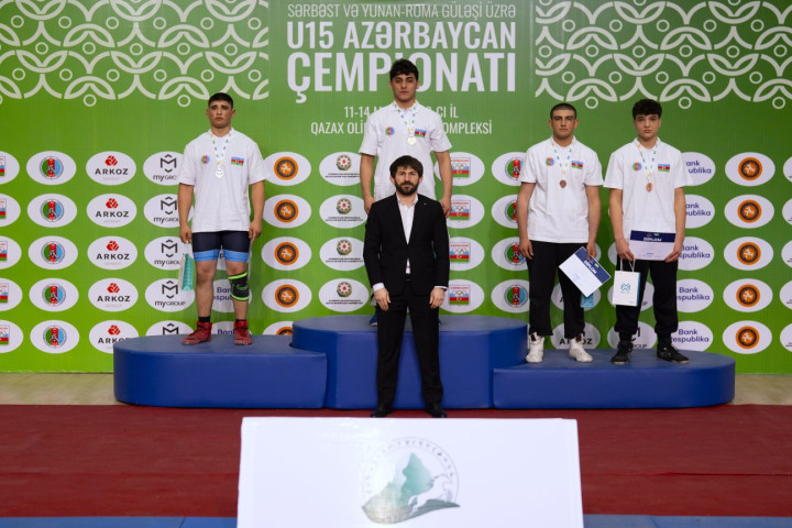 Sərbəst və yunan-Roma güləşi üzrə U15 Azərbaycan birinciliyinə yekun vurulub