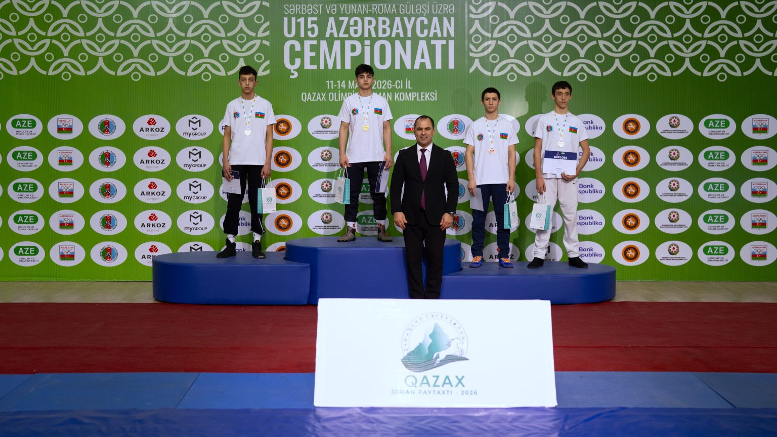 Sərbəst və yunan-Roma güləşi üzrə U15 Azərbaycan birinciliyinə yekun vurulub