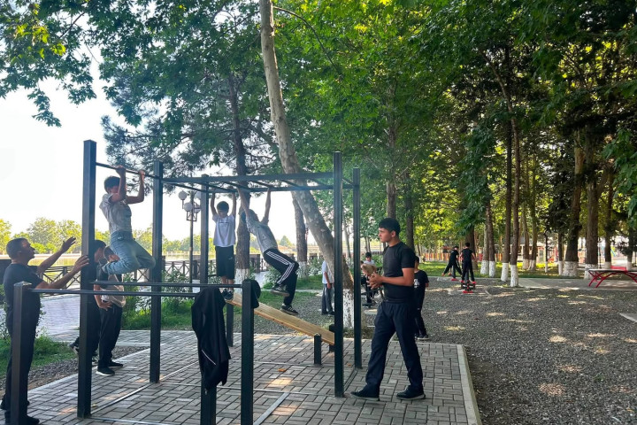 "İdman Paytaxtı" Qazaxda səhər gimnastikası keçirilib
