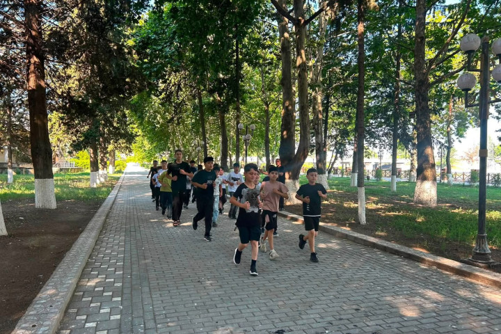 "İdman Paytaxtı" Qazaxda səhər gimnastikası keçirilib