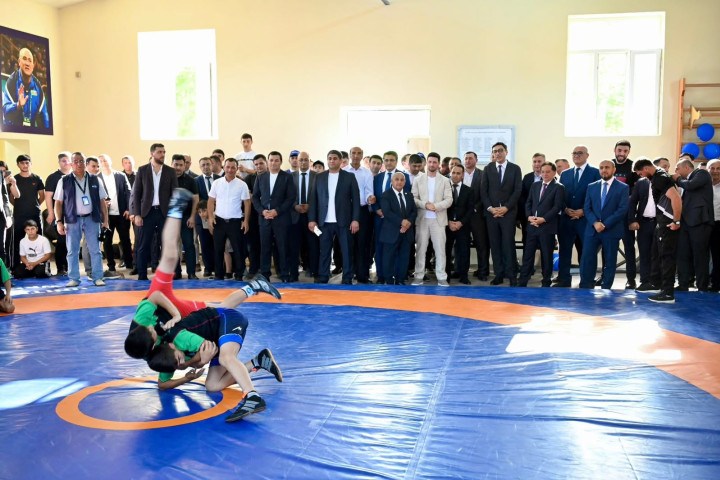 Qazax rayonunun Daş Salahlı kəndində sərbəst güləş zalının açılış mərasimi keçirilib